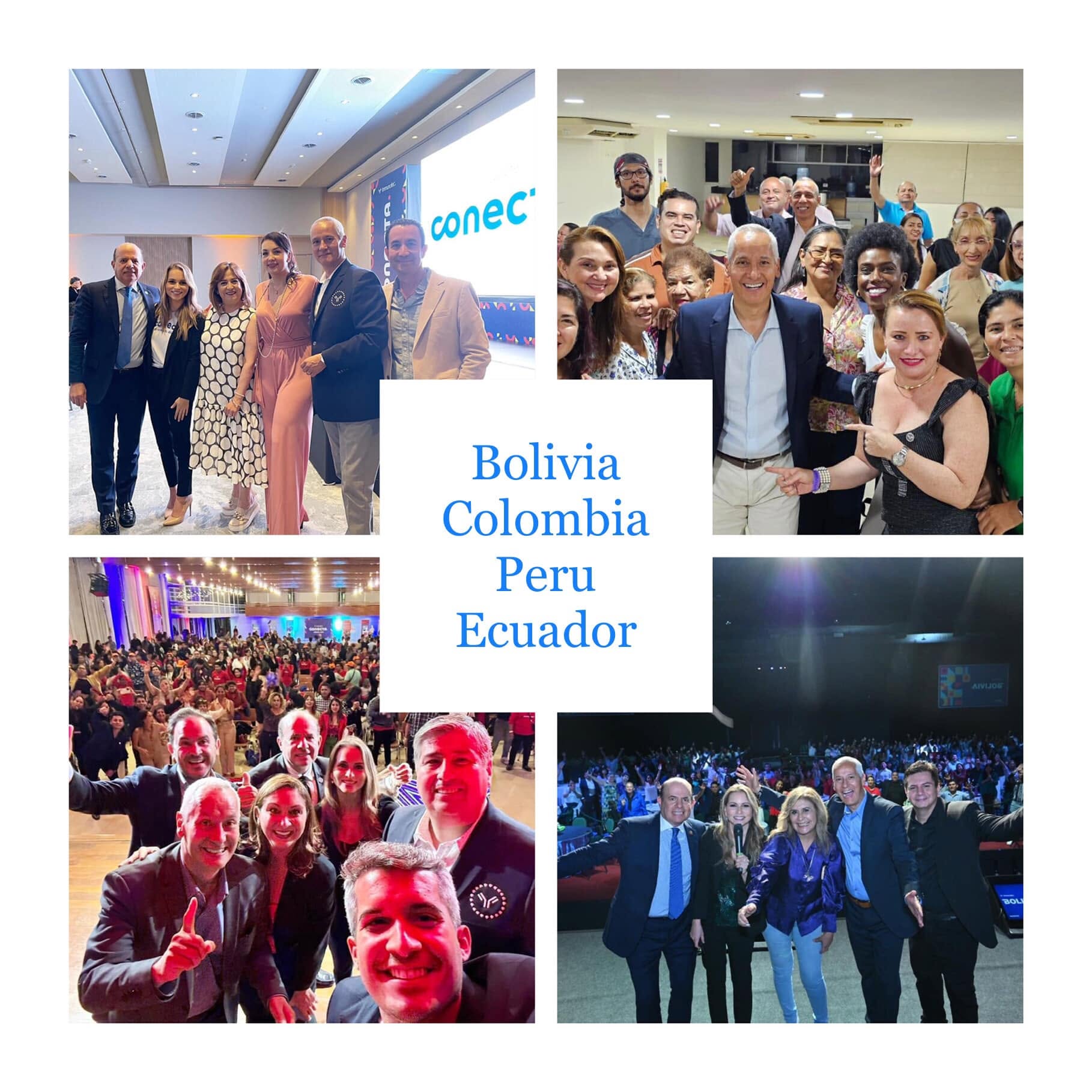 Momentos de la trayectoria internacional de Aliro Morales en Bolivia, Colombia, Perú y Ecuador